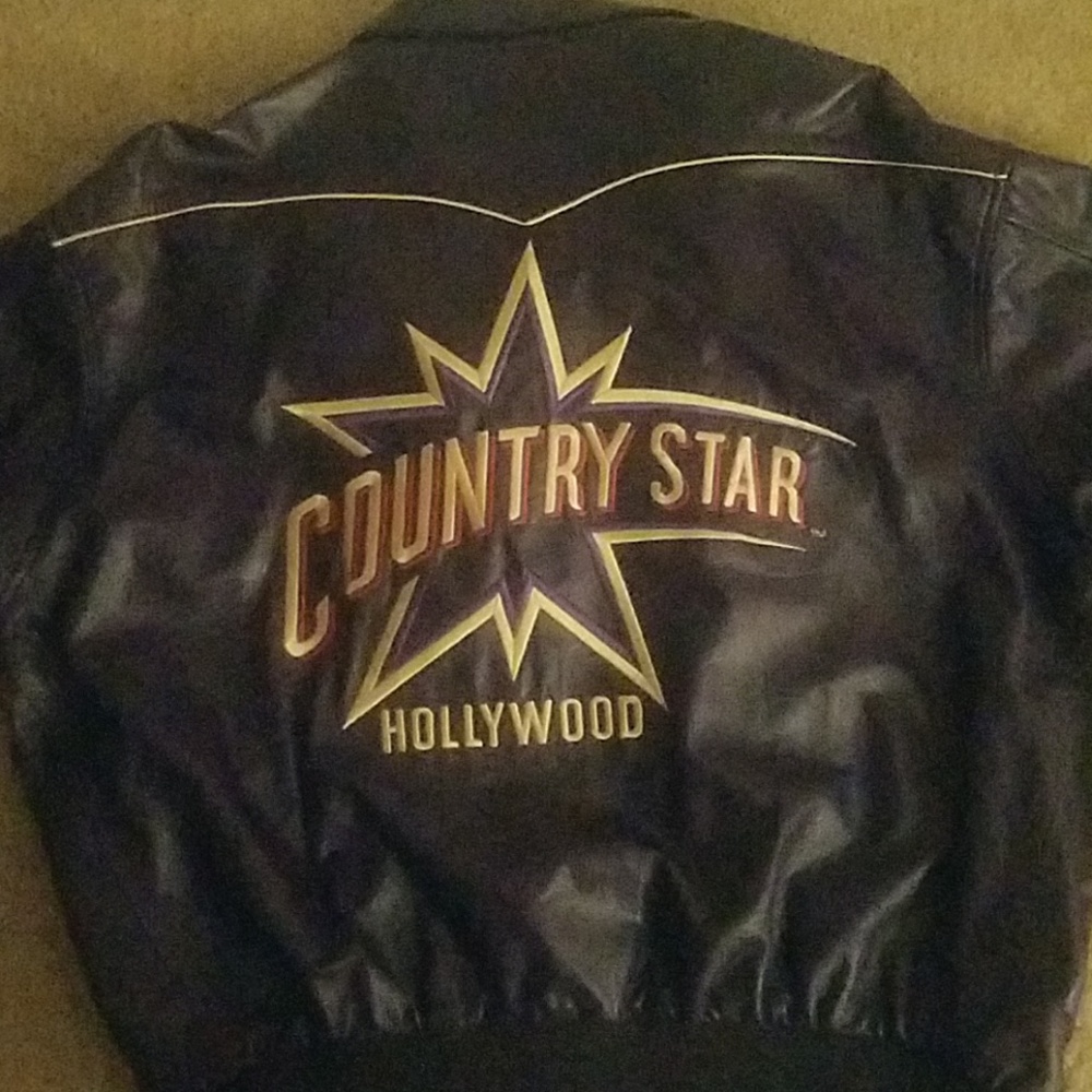 Country Star purple lambskin leather jacket - Picture 3 of 6